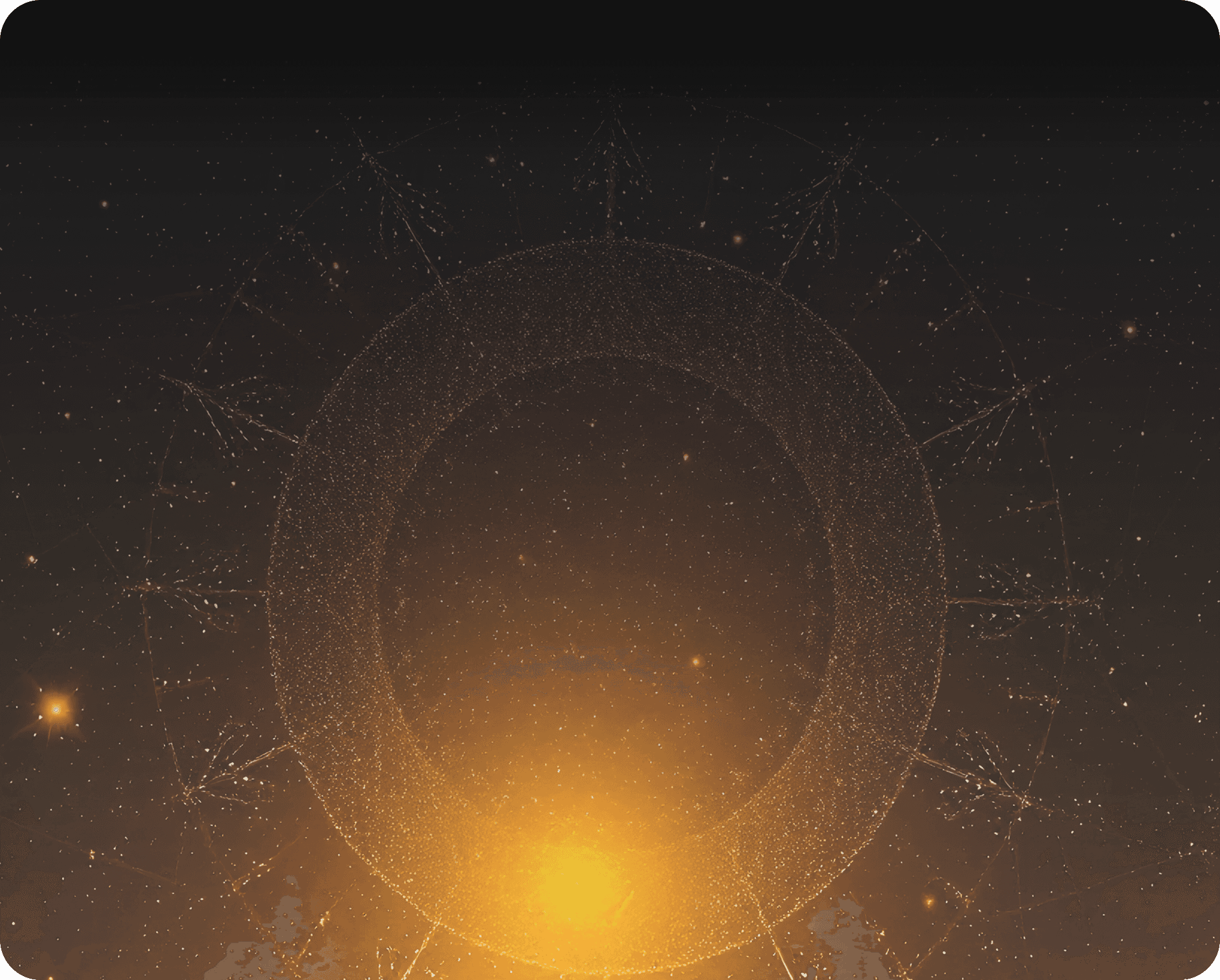 Cosmic mandala background for Zodiac Signs section