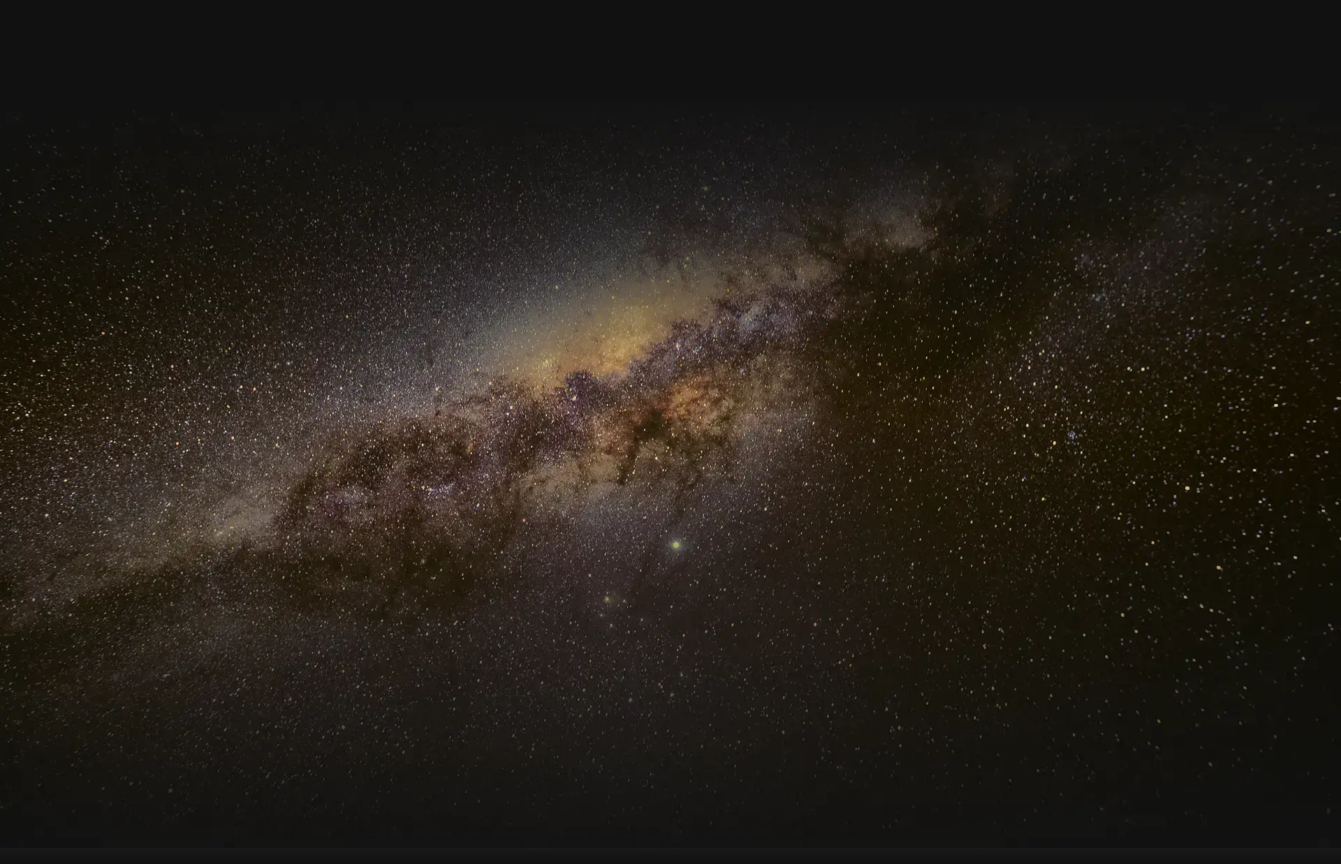 Full frame star night